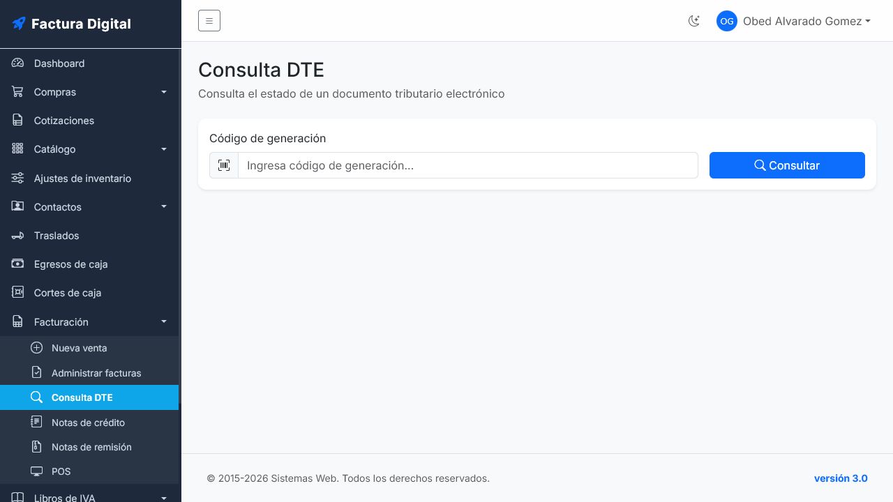 Consulta DTE